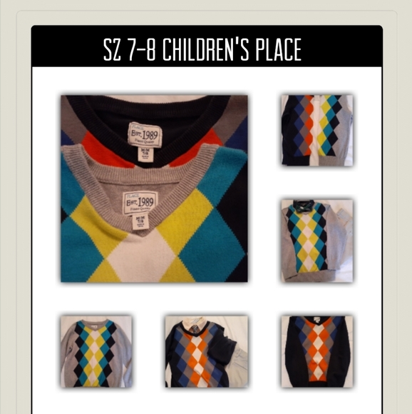 🥳 HP 🥳 2 Boys Children's Place Sweaters - Picture 3 of 8